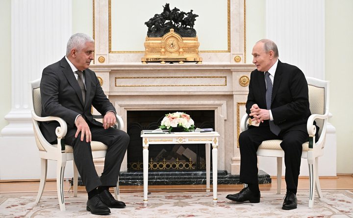 Vladimir Putin in a meeting (file photo)