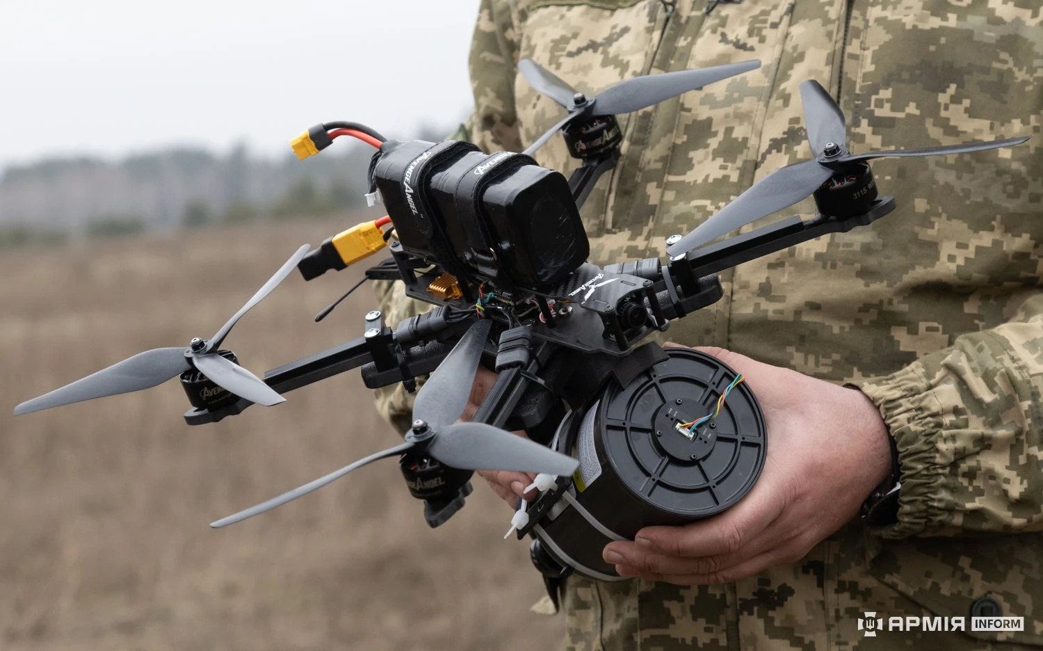 Ukrainian fiber-optic FPV drone