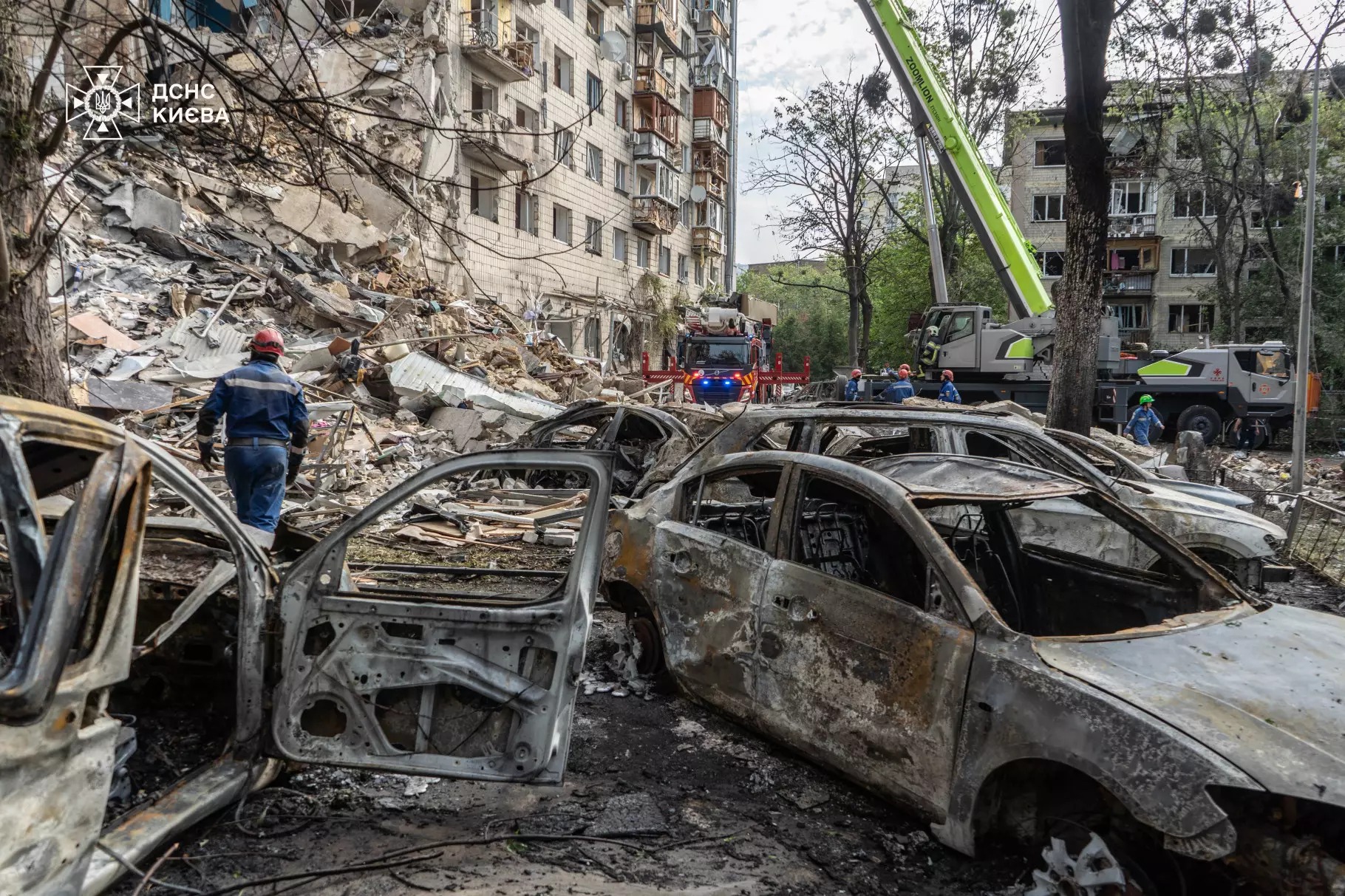Kyiv after Russian attack