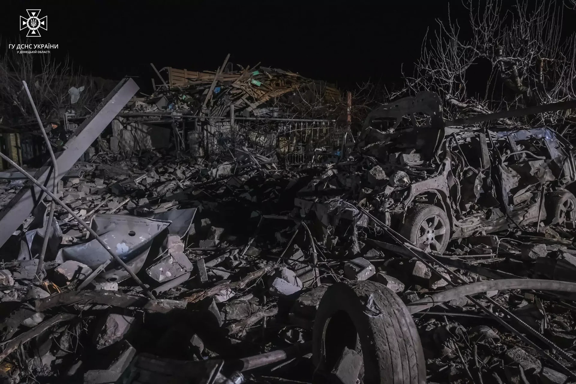 Pokrovsk district after missile strike