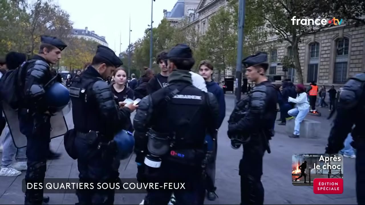 Police at Place de la Republique